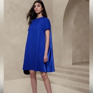 Banana Republic Aurelia Mini Dress - Horizon Blue